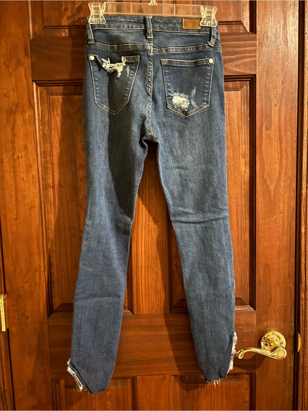 Judy Blue Dark Blue Distressed Skinny Jeans